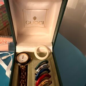 Gucci Gold Watch with Colorful Bezels
VINTAGE RARE